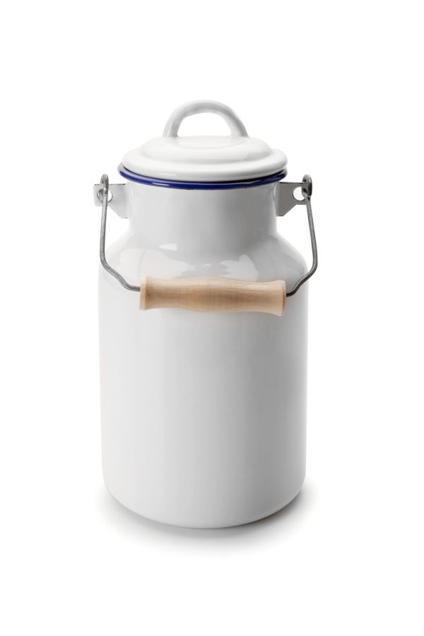 Ibili Blanca Milk Bucket 2L – White & Blue