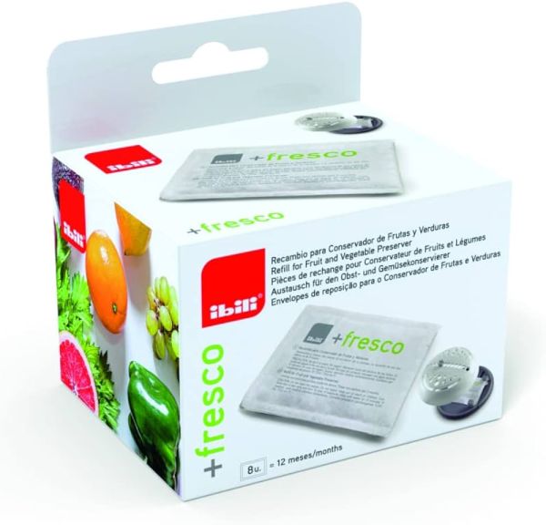 8 أكياس تعبئة لأداة حفظ الخضار والفواكه Ibili