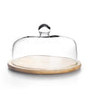 Ibili 30cm Glass & Bamboo Cake Dome – Elegant Serving