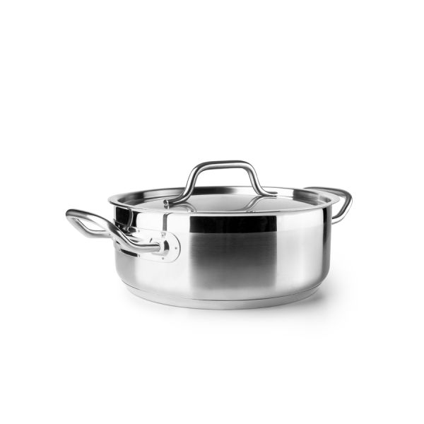 Ibili Ebbe 32cm Stainless Steel Pot with Lid – Durable
