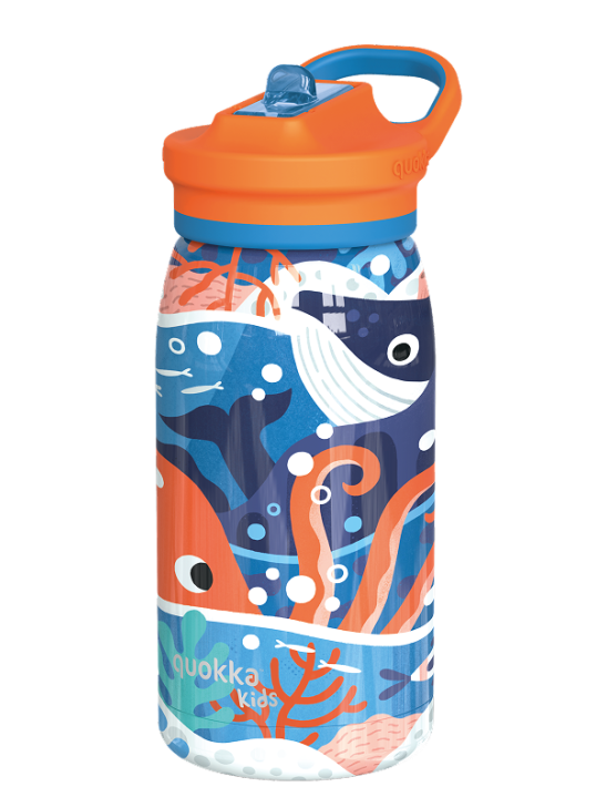 Quokka Kids Pop Bottle 445ml Ocean