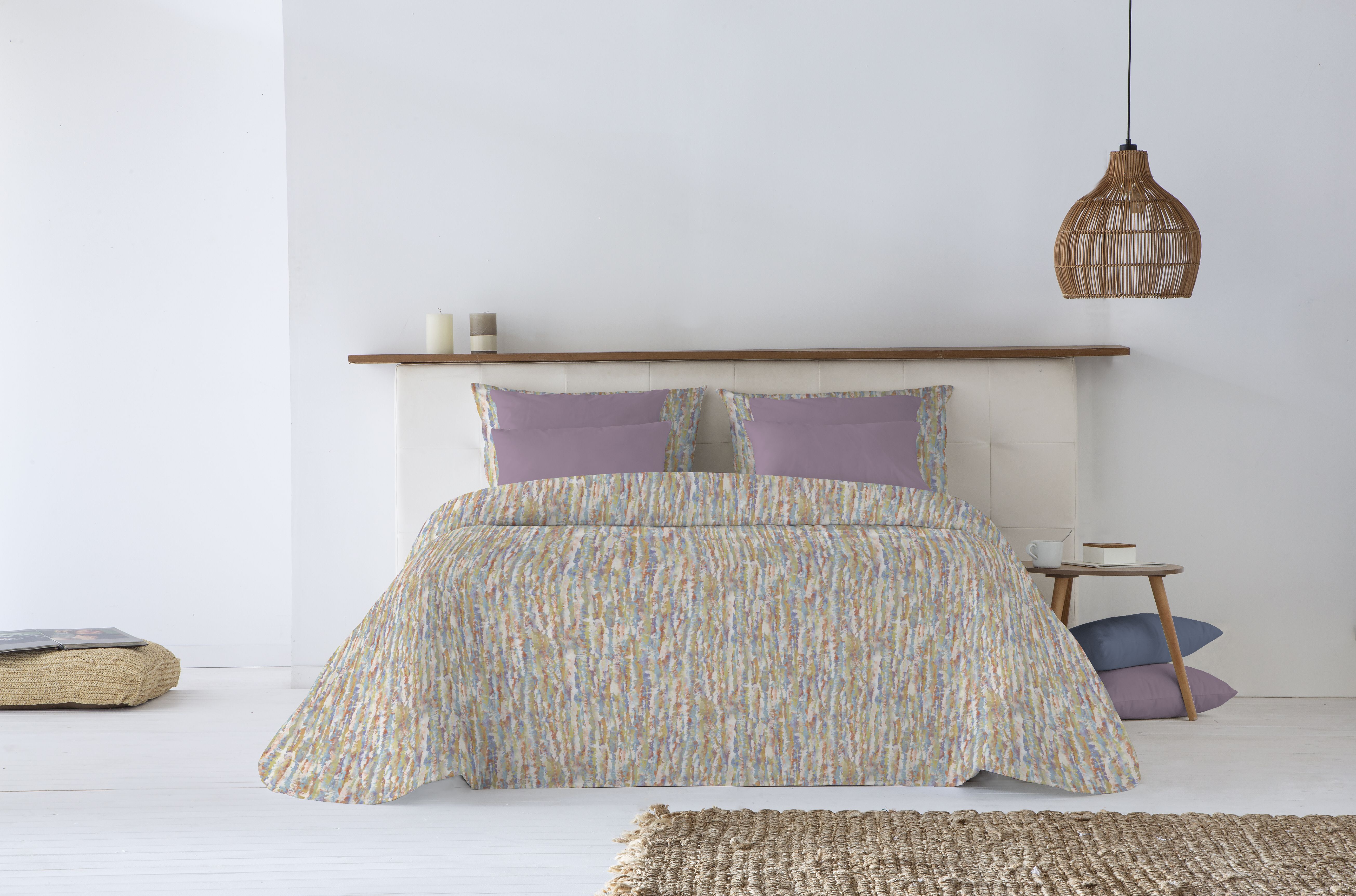 طقم لحاف مفرد ونص Canete Asfalt أزرق – 4 قطع فاخرة