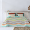 Canete Plus Summer Bedspread Single & Half - Turquoise | Fresh & Elegant