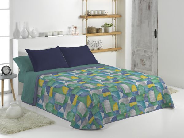 غطاء سرير صيفي مجوز كبير Canete Chara أزرق | راحة وأناقة