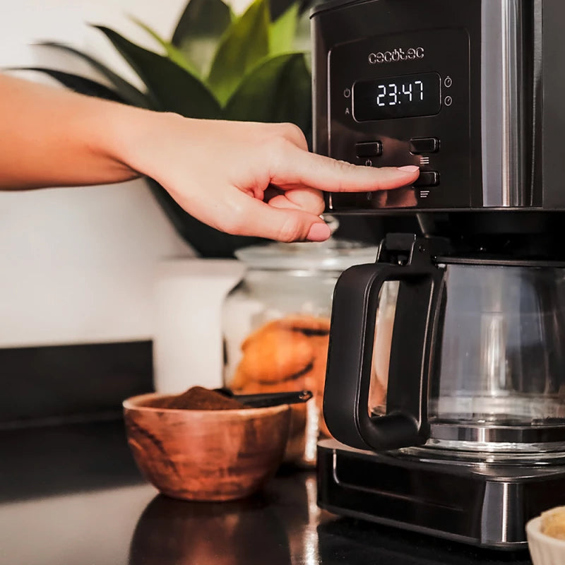 Cecotec Coffee 56 Time Digital 800W Drip Coffee Maker — Programmable, Wake Up to Fresh Coffee