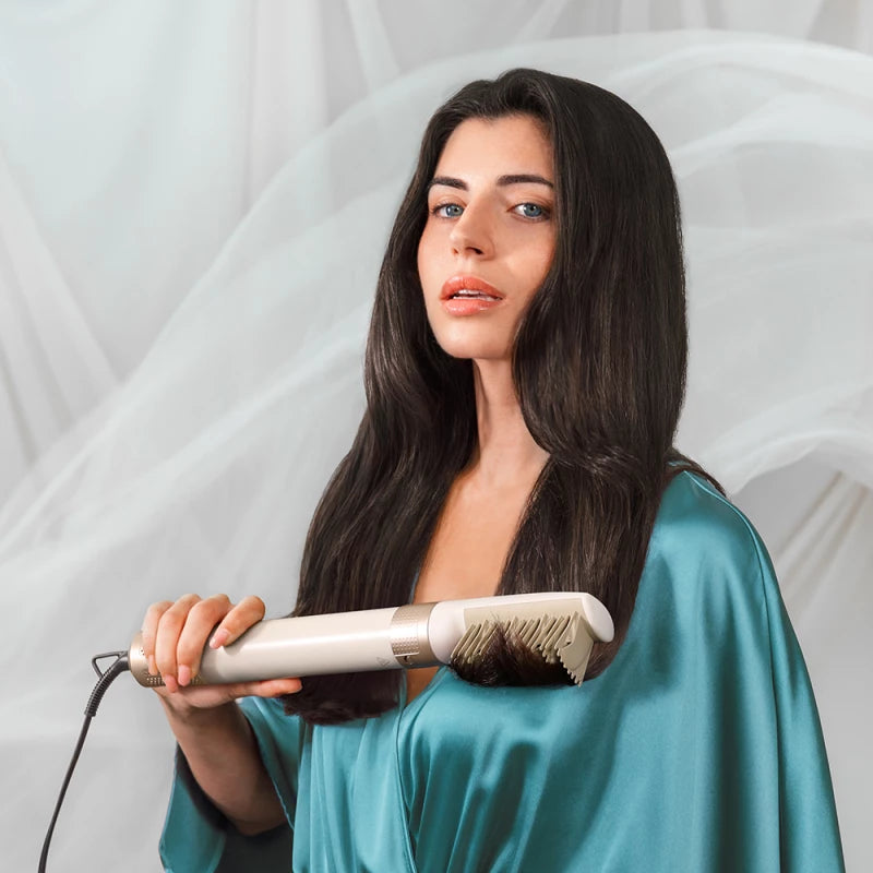 سيسوتيك CeramicCare AirGlam Champagne 14 في 1 — 1400W Coanda | الصالون الكامل في جهاز واحد