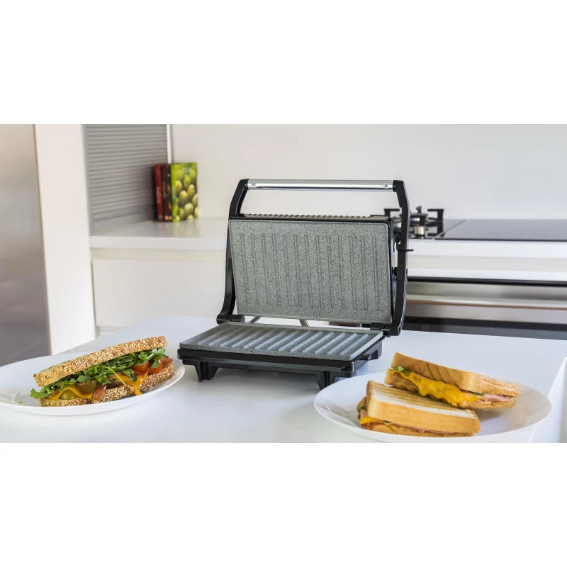 Cecotec Rock'N Grill 700W Compact Electric Contact Grill — Healthy Daily Grilling