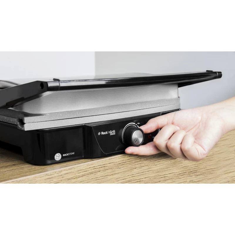 Cecotec Rock'nGrill 2000W Electric Contact Grill — RockStone Non-Stick, Even Results