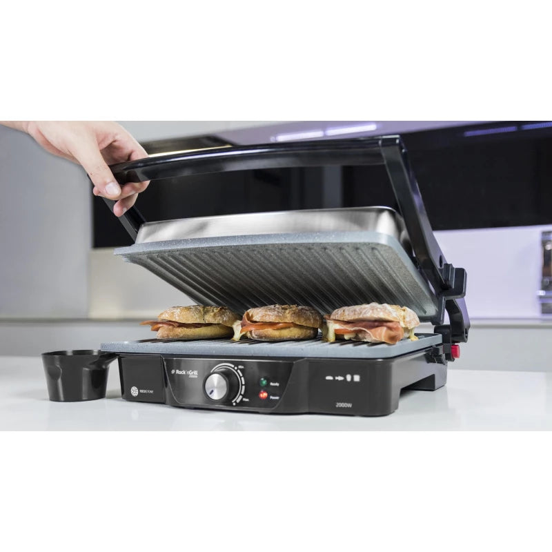 Cecotec Rock'nGrill 2000W Electric Contact Grill — RockStone Non-Stick, Even Results