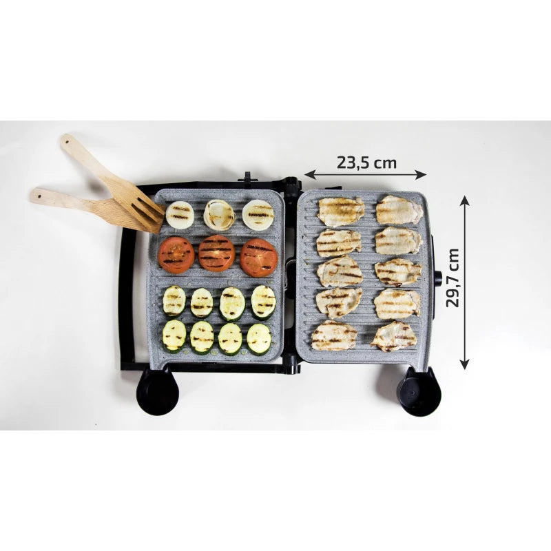 Cecotec Rock'nGrill 2000W Electric Contact Grill — RockStone Non-Stick, Even Results
