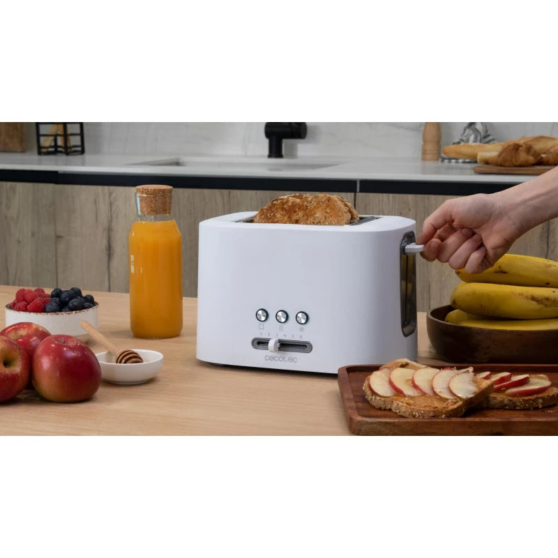 Cecotec 9000 Electric 2-Slice Wide Toaster — Adjustable Browning, Even Toast Every Time