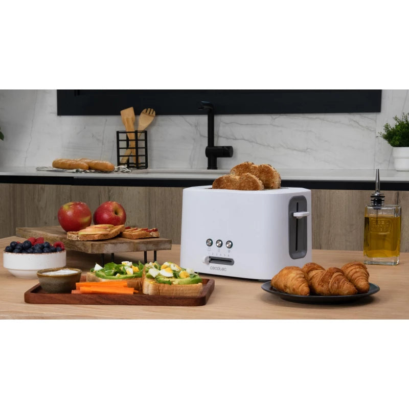 Cecotec 9000 Electric 2-Slice Wide Toaster — Adjustable Browning, Even Toast Every Time