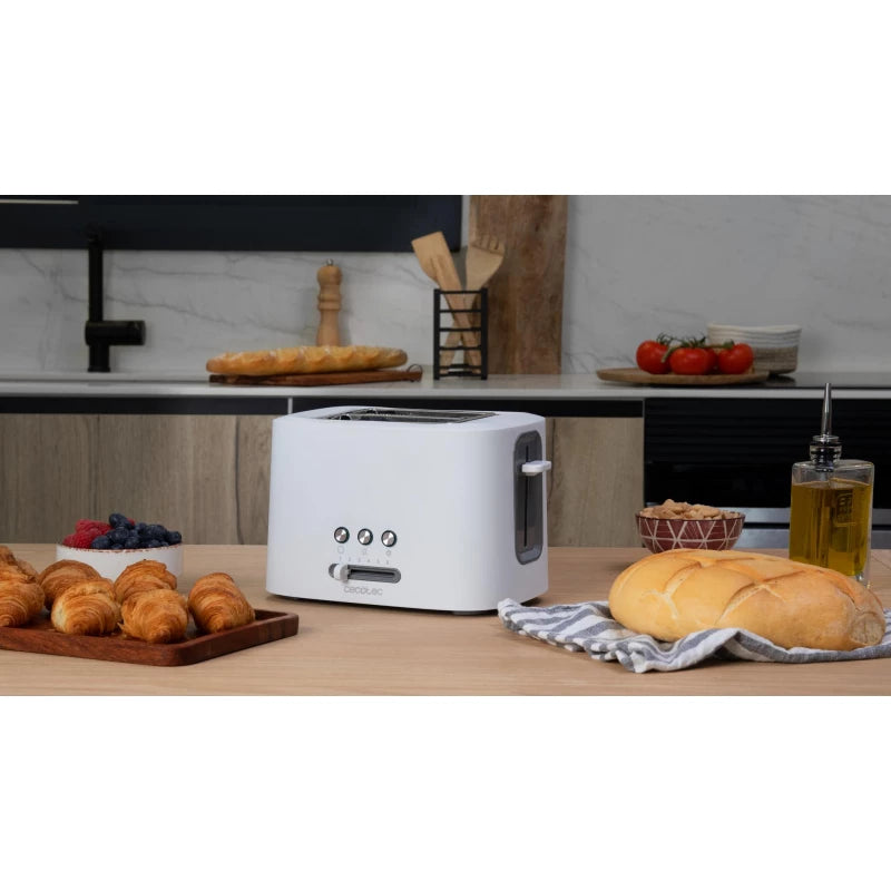 Cecotec 9000 Electric 2-Slice Wide Toaster — Adjustable Browning, Even Toast Every Time
