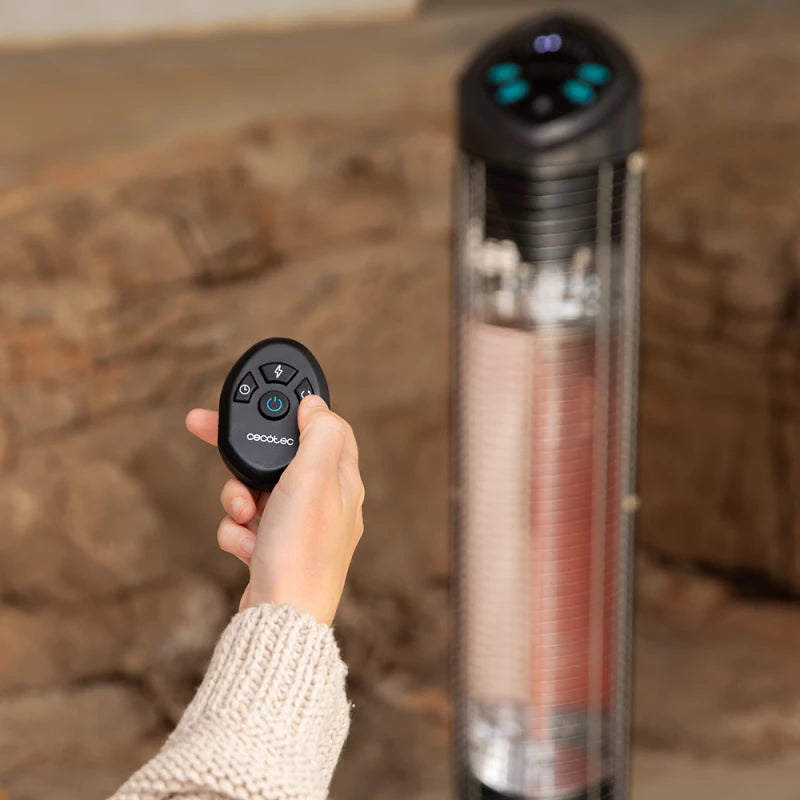 Cecotec ReadyWarm 1000 Power Tower Outdoor 1000W — Infrared Heater for Terraces & Gardens