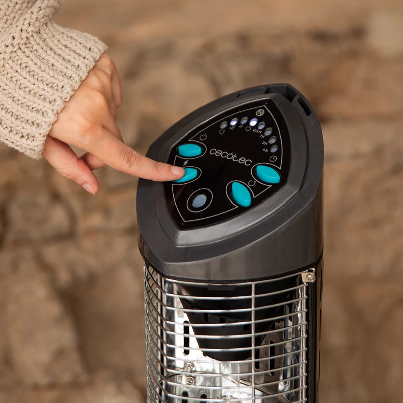 Cecotec ReadyWarm 1000 Power Tower Outdoor 1000W — Infrared Heater for Terraces & Gardens