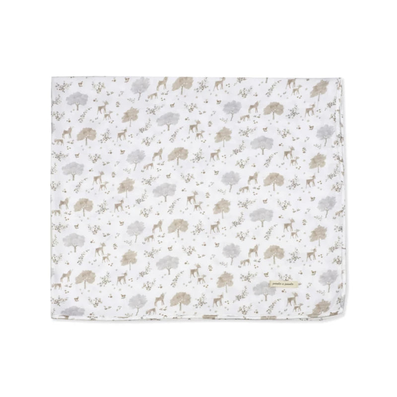 Pasito a Pasito Nara Muslin Baby Towel Deer Print 120x120