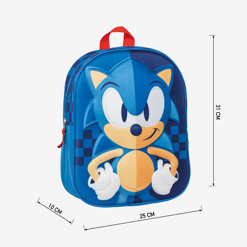 حقيبة أطفال Cerda 3D Sonic – خفيفة ومناسبة للمدرسة