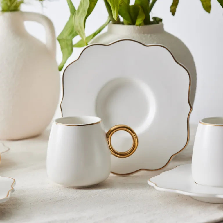 طقم فناجين قهوة كاراجا أويا ٦ قطع – ٧٥ مل تصميم فاخر