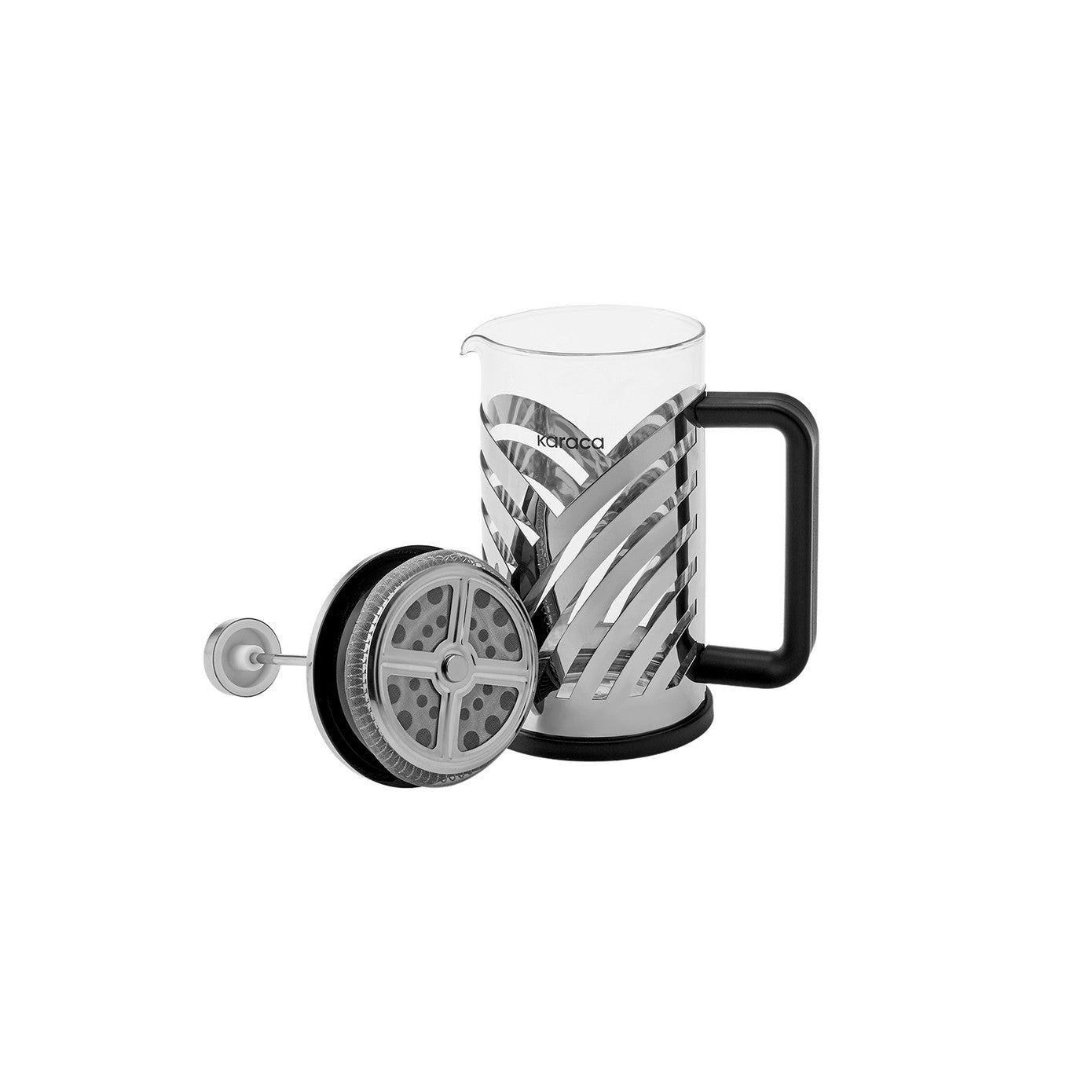KARACA Wave French Press, 600ml – Modern Metal Design