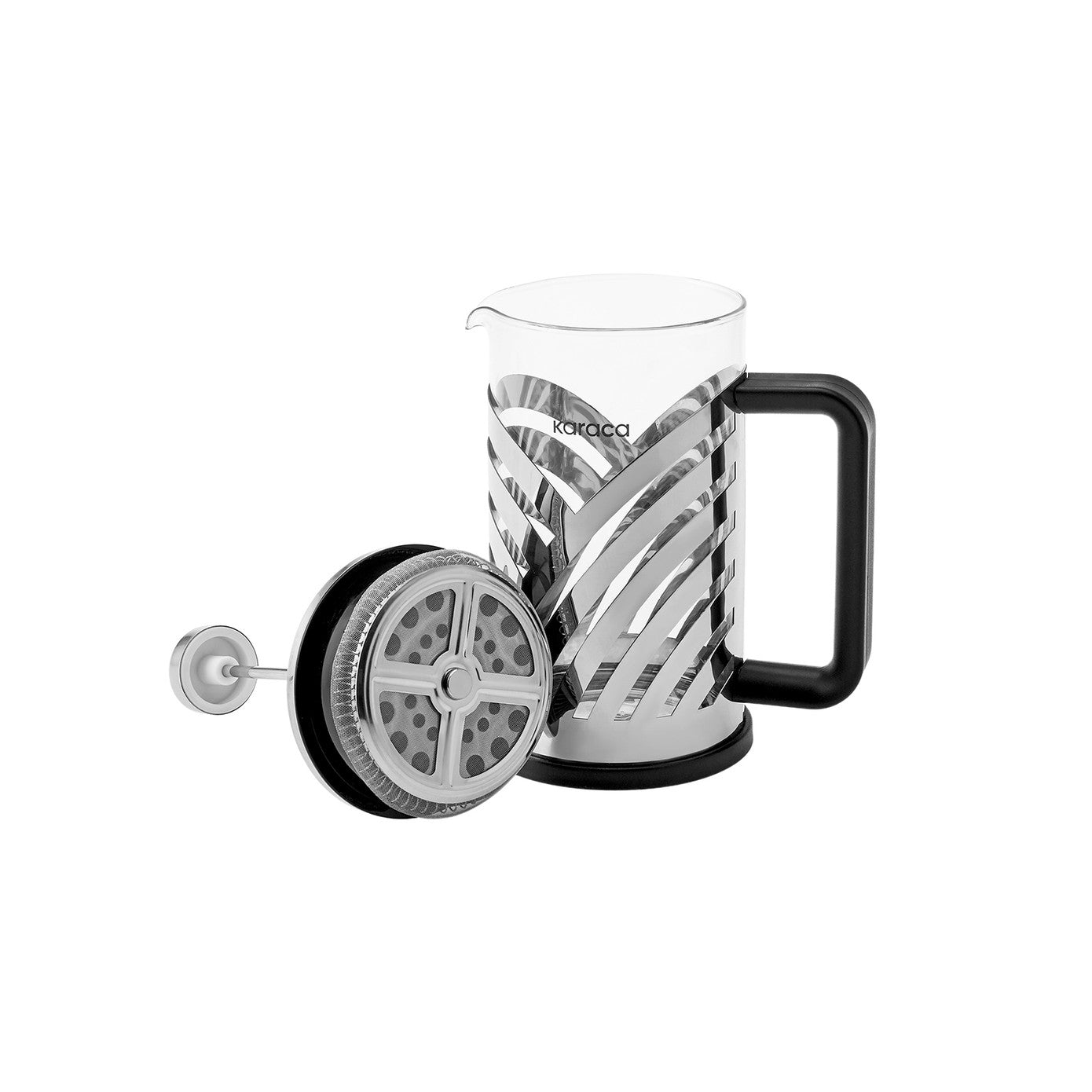 KARACA Wave French Press, 800ml – Elegant Metal Design