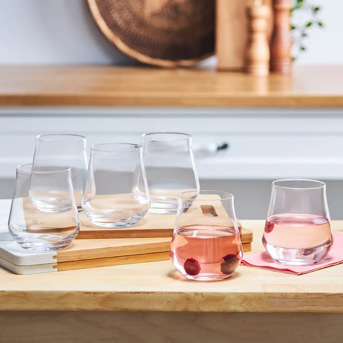 Karaca Even 6-Piece Water Glass Set 350ml – Clear & Elegant