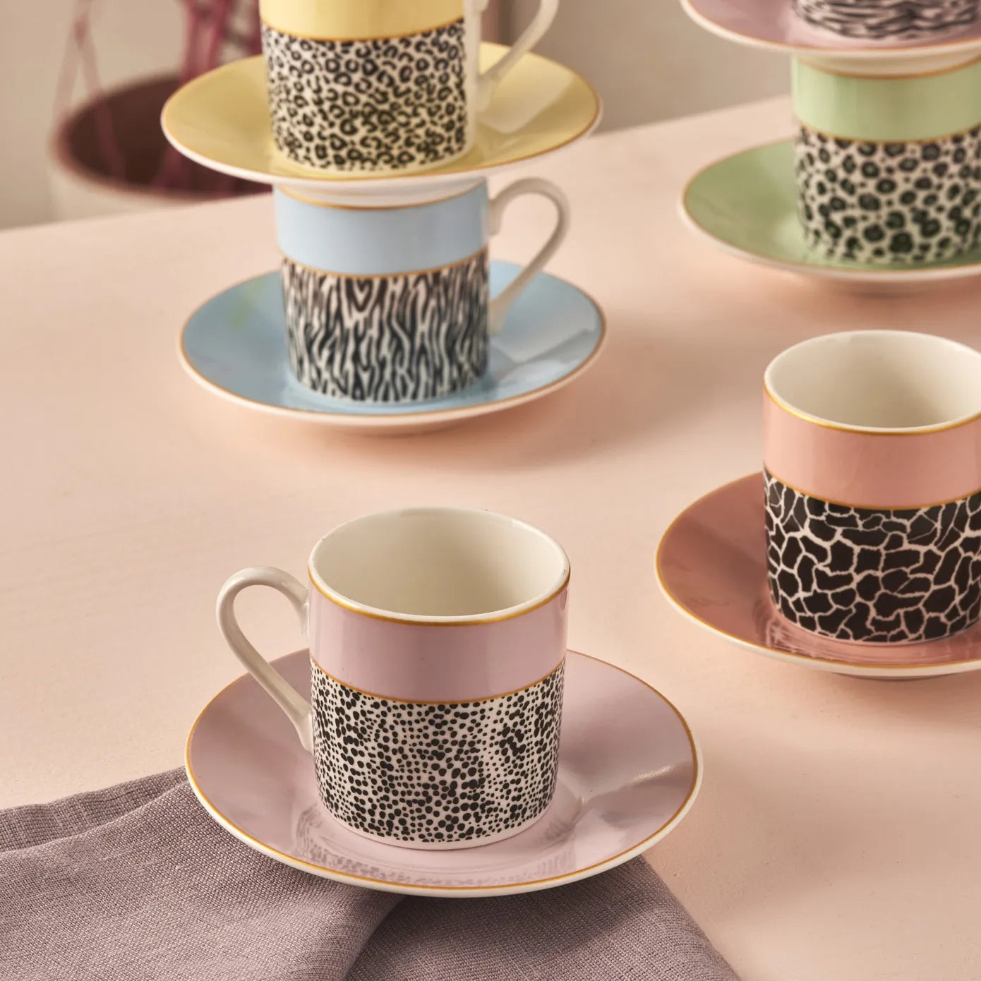 طقم فناجين قهوة كاراجا بالي 80 مل – 6 قطع أنيقة