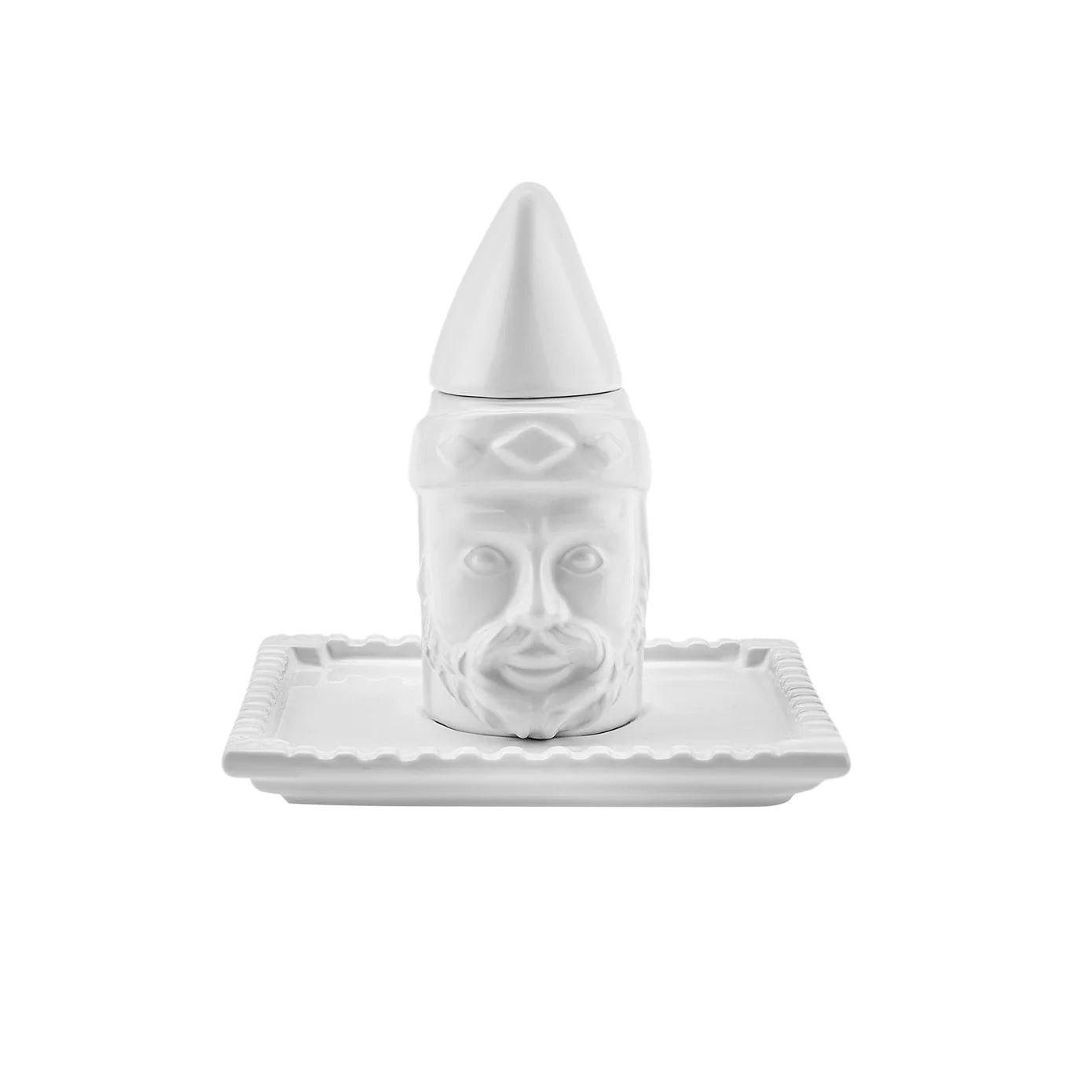 Karaca Nemrut 6-Piece Turkish Coffee Set 80ml White Ceramic