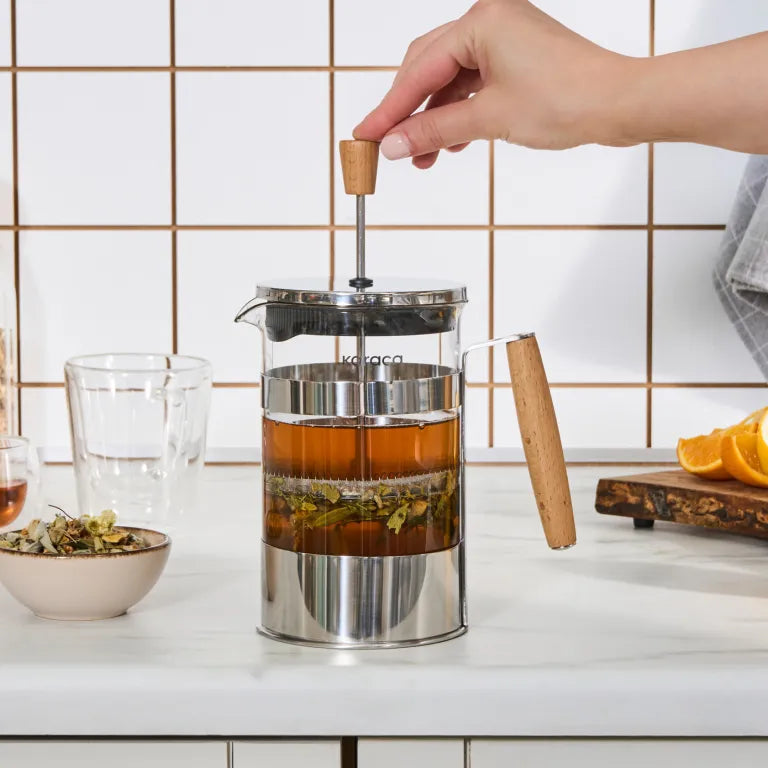 KARACA Drew French Press, 800ml – Stylish Metal Design