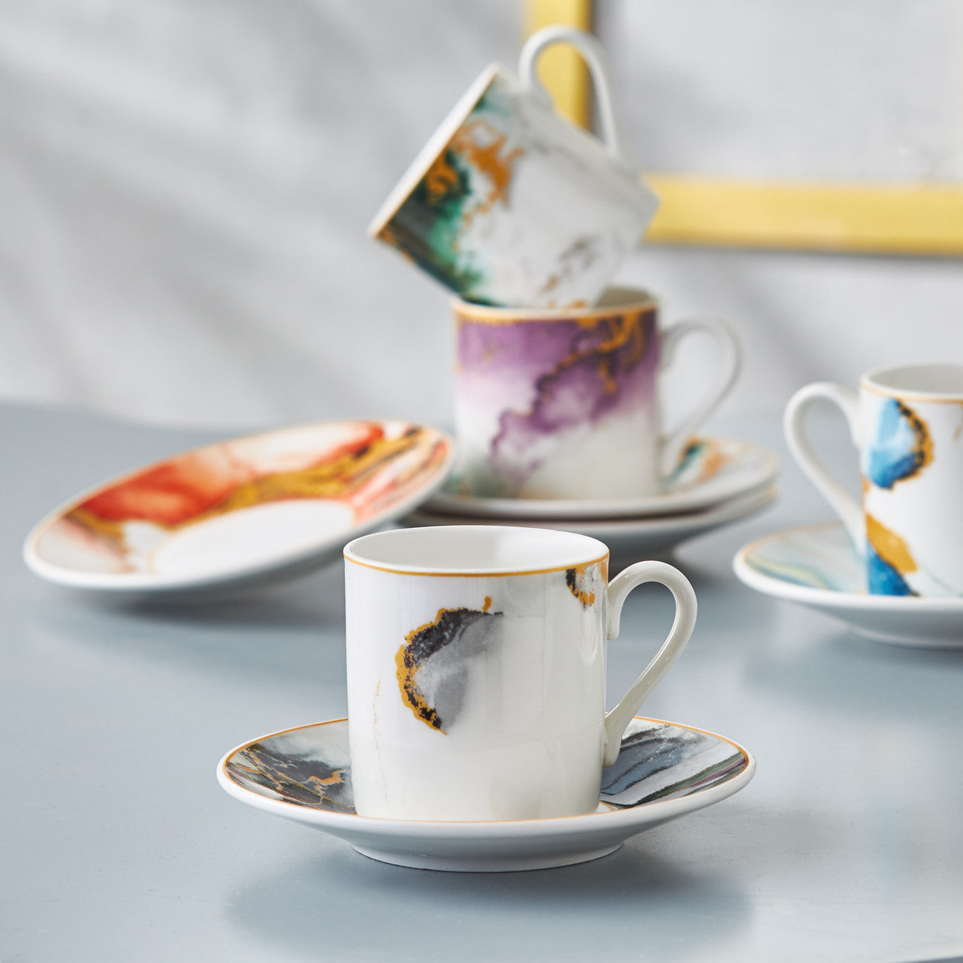 طقم فناجين قهوة كاراجا أتيش 6 أشخاص 80 مل