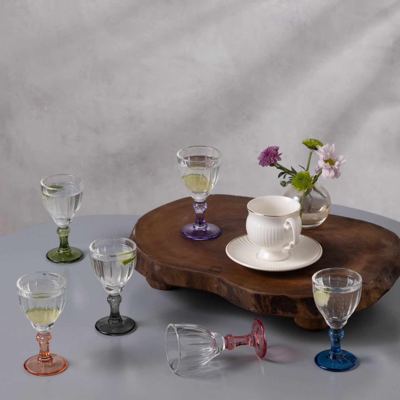 طقم كاسات قهوة كاراجا روندا رينكلي – 6 قطع ملونة