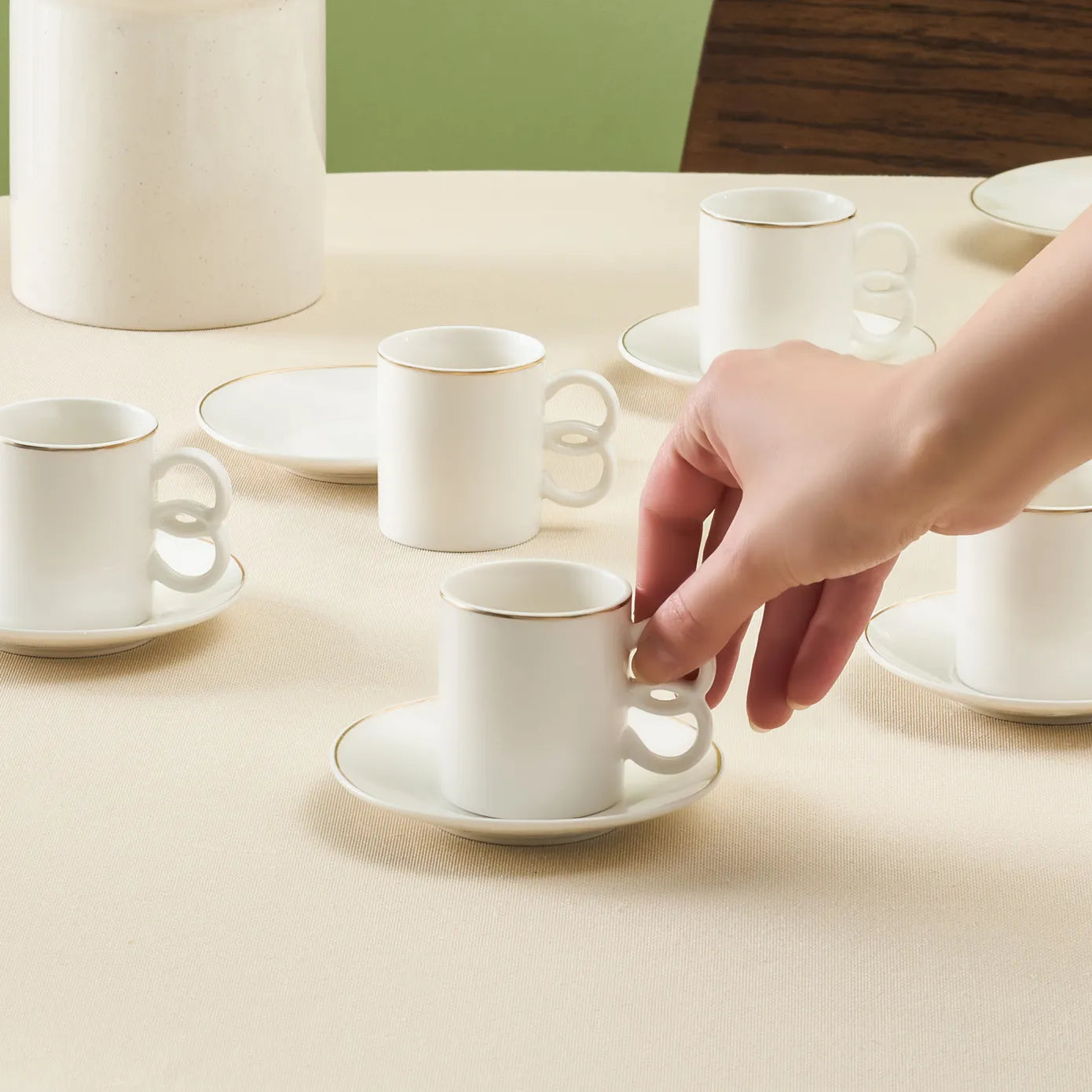 طقم فناجين قهوة كاراجا فوليا ٦ قطع ٩٠ مل