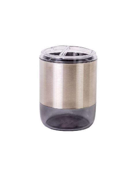 حامل فراشي أسنان Primanova Lima – رمادي أنيق وعملي