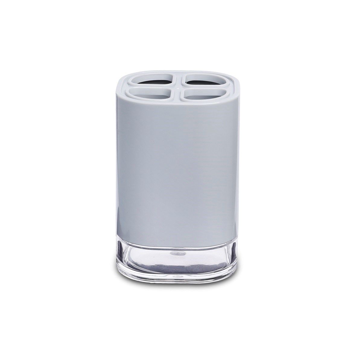 حامل فرشاة أسنان بريمانوفا كلار – رمادي، بلاستيك عملي