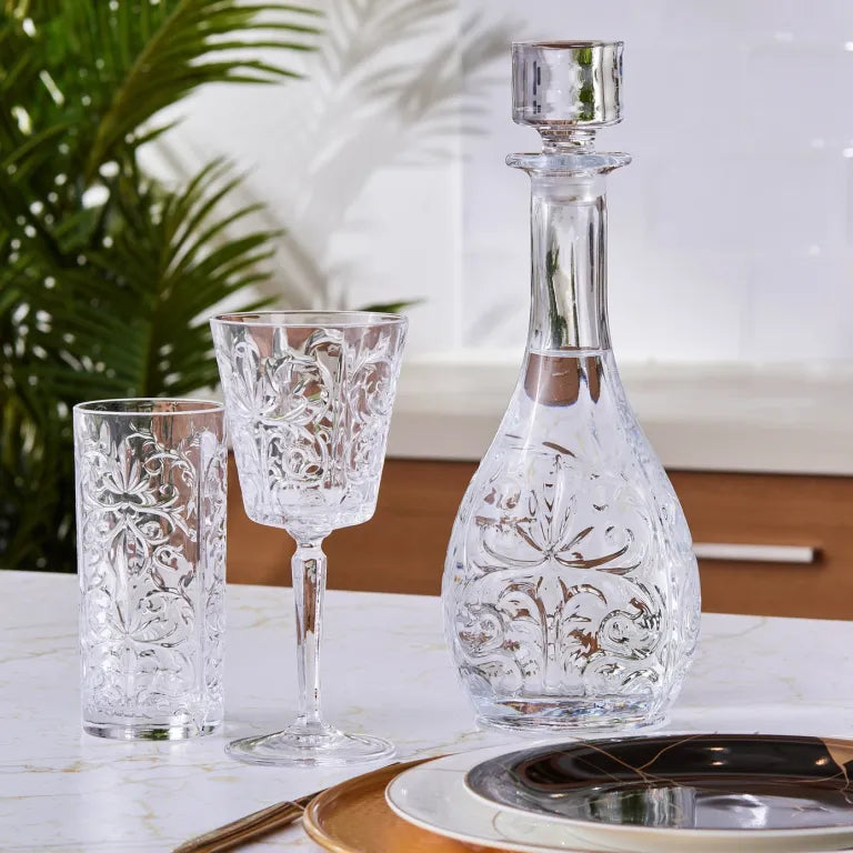 KARACA ROME RCR 25-Piece Glass Set – Crystal Elegance