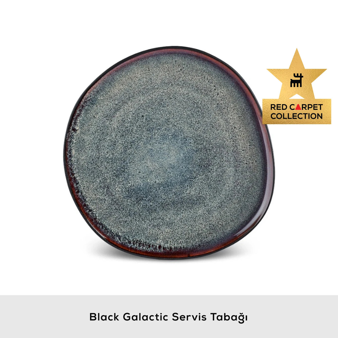 Black Galactic Serving Plate 27 cm – Elegant Tableware