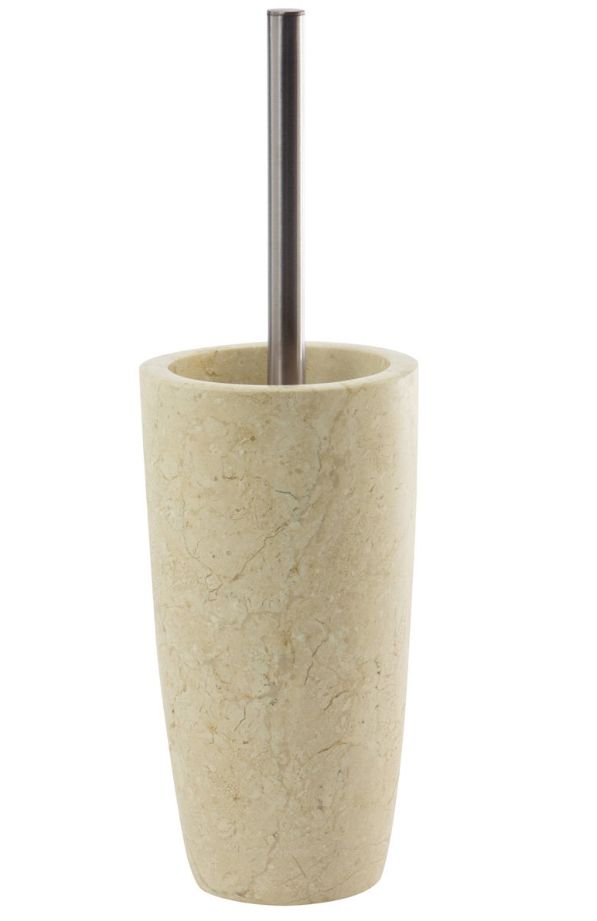 Aquanova Luxor Toilet Brush - Sand Marble & Stainless Steel