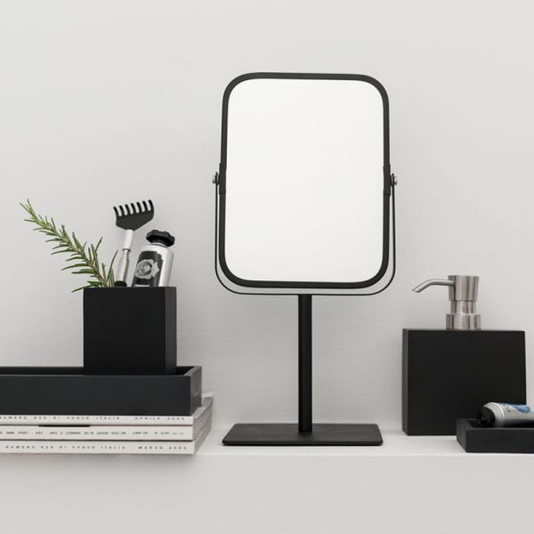 Aquanova Moon 2x Magnifying Mirror – Black Elegance