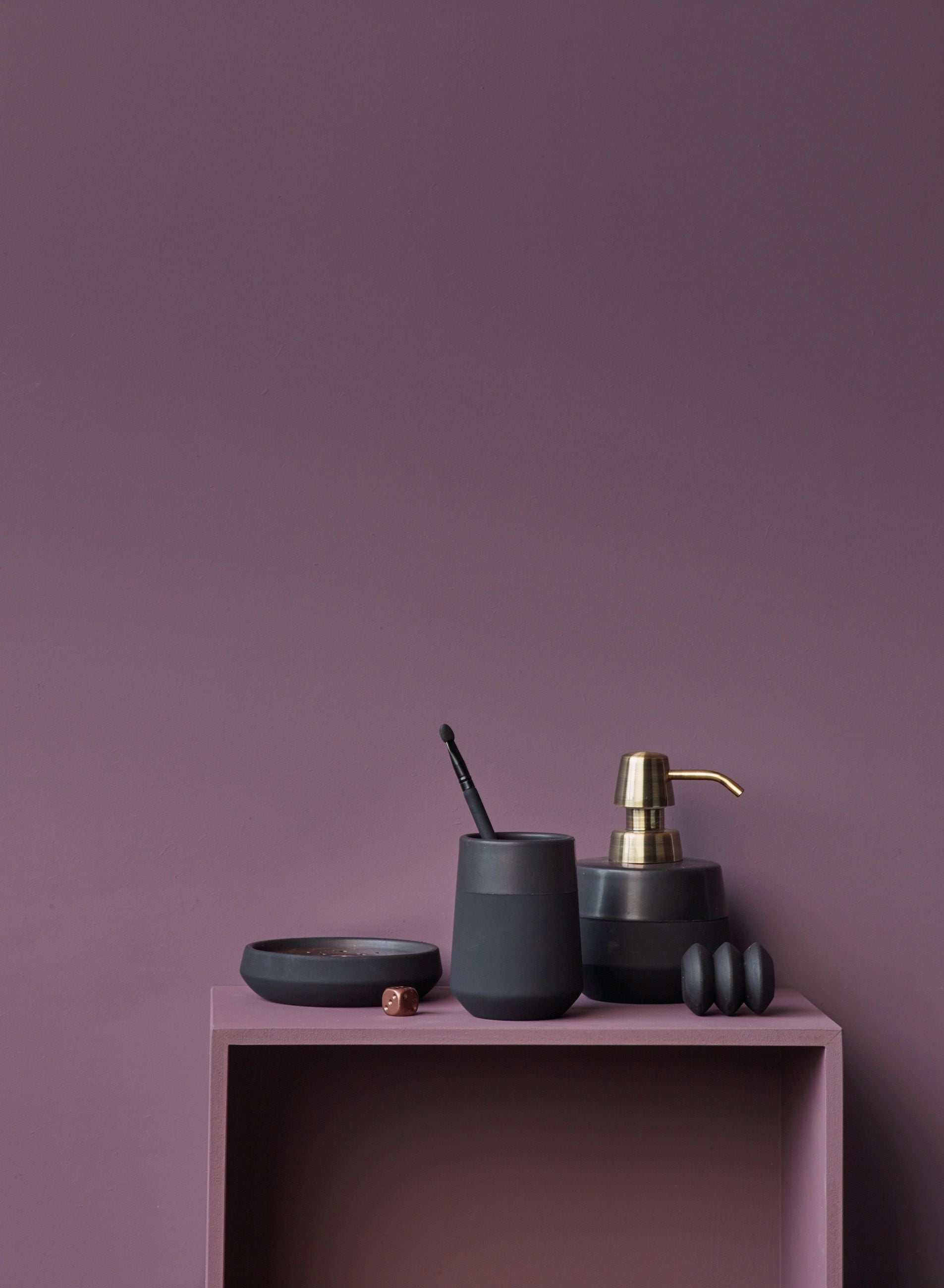 Aquanova Opaco Toothbrush Holder – Matte Black