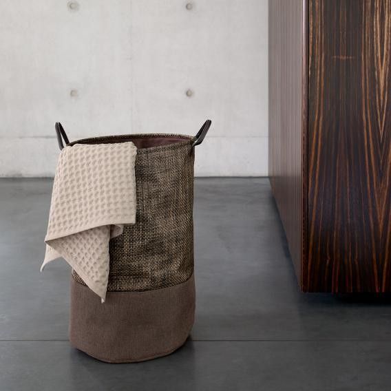 سلة غسيل 58 لتر من Aquanova Scoop – بني عملي وأنيق