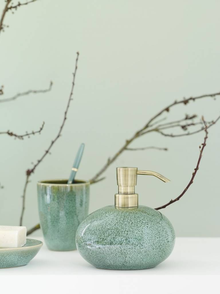 Aquanova Ugo Soap Dispenser – Handcrafted Stoneware, 500ml