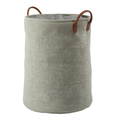 Aquanova York Laundry Basket 76L - Light Gray Green