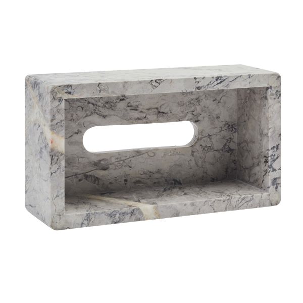 علبة مناديل Aquanova Nero – أبيض ورمادي