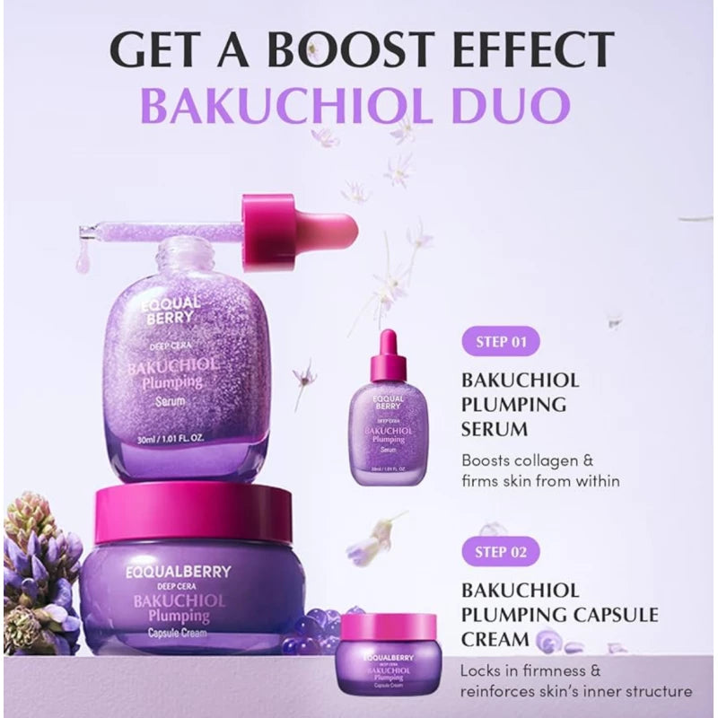EQQUALBERRY Deep Cera Bakuchiol Plumping Serum 30ml