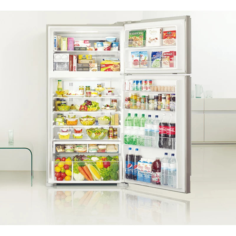 Hitachi Refrigerator 2-Door Stainless Steel 1835mm Height