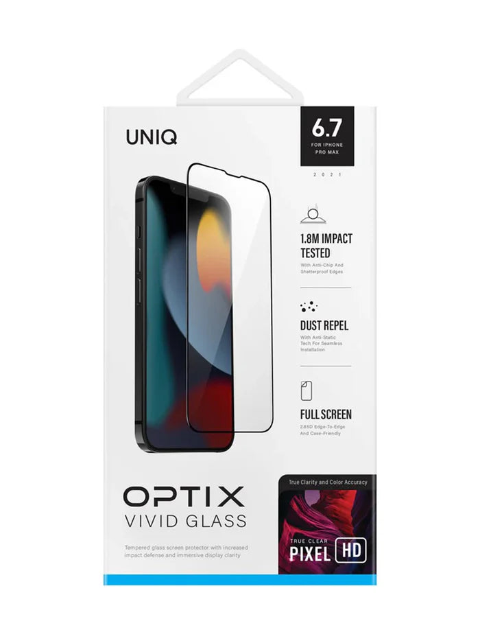 UNIQ OPTIX Vivid Clear Glass for iPhone 13 / 13 Pro