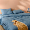 Carla Single Size Fitted Washed Duvet Cover Set - Madame Coco JO