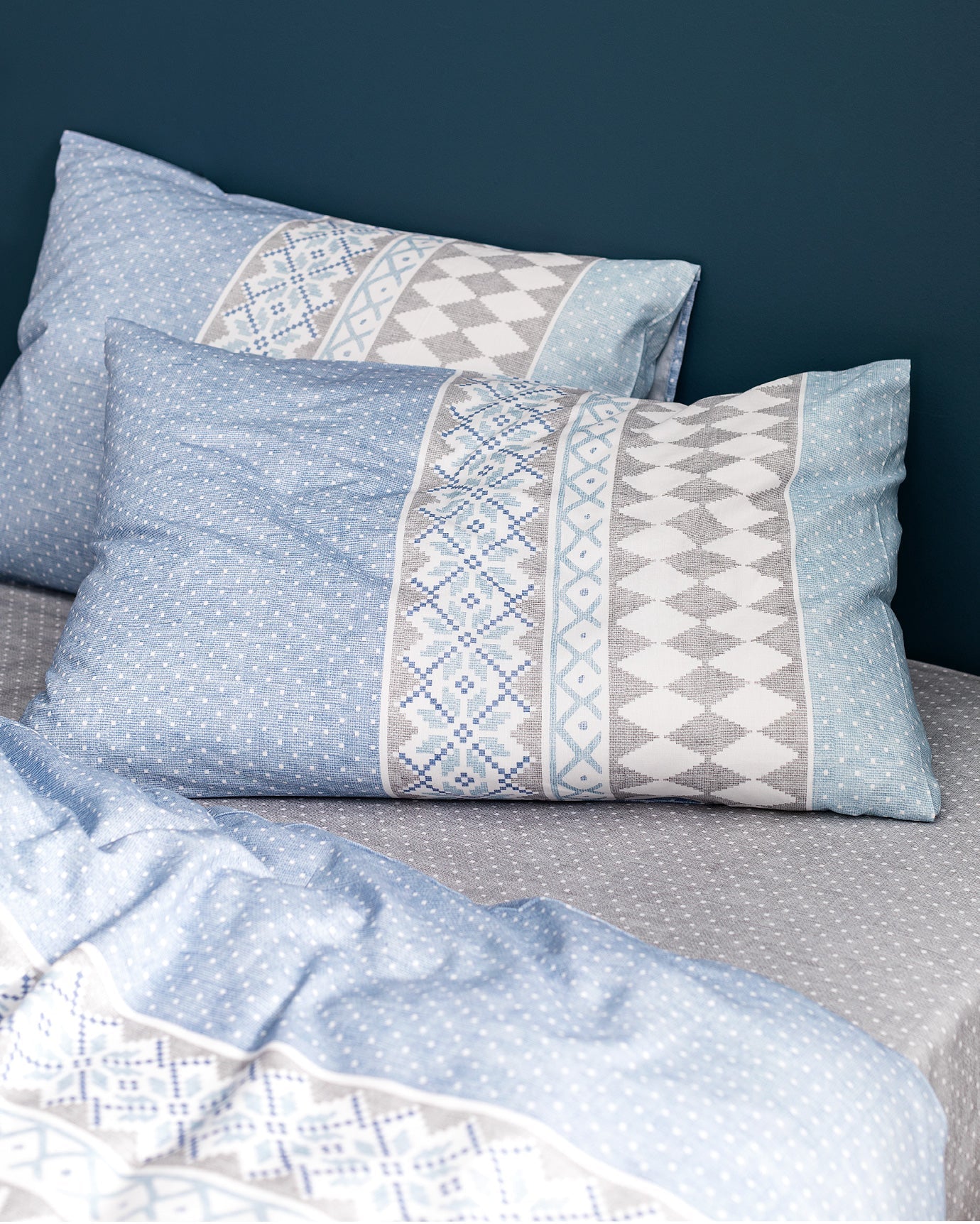 Benoit Single Size Duvet Cover Set - Ranforce Patterned - Madame Coco JO