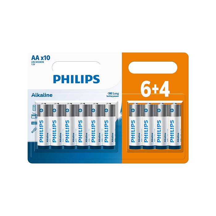 بطارية Philips LR6A10BP/40 AA – طاقة طويلة ومستقرة