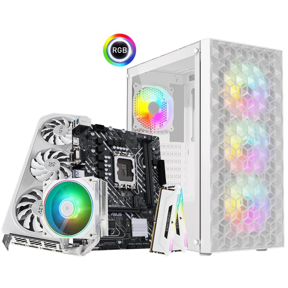 INTEL CORE i5 12400F // RTX 4060 8GB // 16GB RAM DDR4 - Special Economic White Build