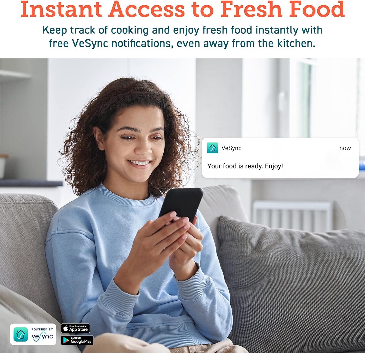 COSORI 5.5L Smart Air Fryer Oven 200 Recipes(Cookbook & Online) APP Control